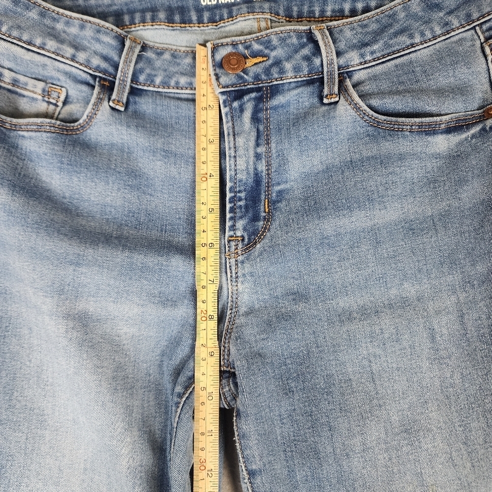 Old Navy Mid Rise Knicker Boot Cut Classic Blue Women's Jeans Size 8 Short - Picture 9 of 10